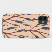Veld van kattenstaarten tegen een perzik achtergro Case-Mate iPhone case (Achterkant (horizontaal))