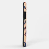 Veld van kattenstaarten tegen een perzik achtergro Case-Mate iPhone case (Achterkant/rechts)