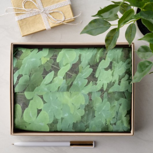 veld van klaverpapier tissuepapier (Geschenk)