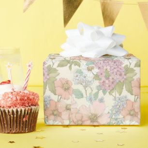 veld van lente, tere bloemen Inpakpapier Cadeaupapier