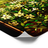  veld van Lilies Tiffany Glas in lood Poster (Hoek)