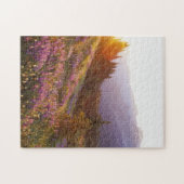 veld van lupine en Olympic Mountains bij Legpuzzel (Horizontaal)