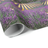 Veld van paarse lavendel cadeaupapier (Rol Hoek)