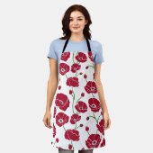 Veld van papavers rood schort (Gedragen)