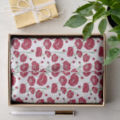 Veld van papavers rood tissuepapier (Geschenk)