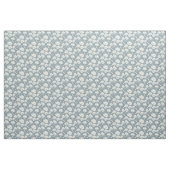 Veld van papavers wit op blauw stof (Fat Quarter)