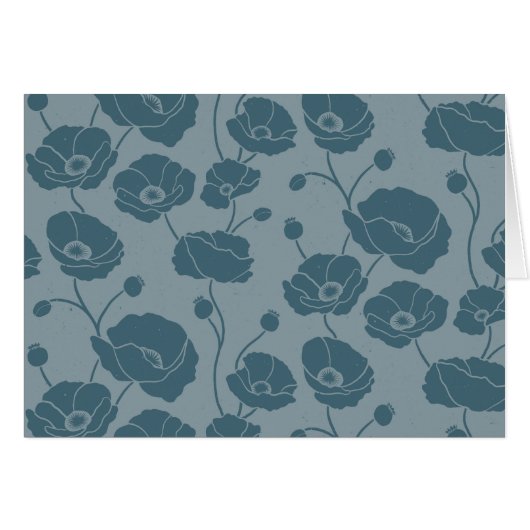 Veld van Poppies blues (Voorkant Horizontaal)