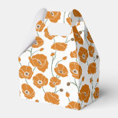 Veld van Poppies sinaasappel Bedankdoosjes (Achterkant)