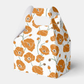 Veld van Poppies sinaasappel Bedankdoosjes (Voorkant Zijde)