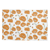 Veld van Poppies sinaasappel Kussensloop (Achterkant)