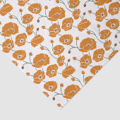 Veld van Poppies sinaasappel Tissuepapier (Detail)