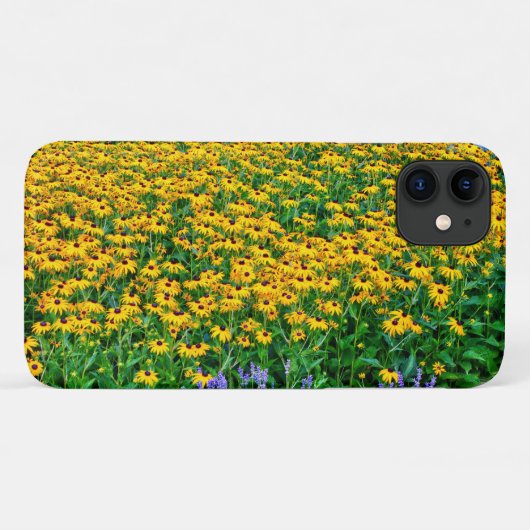 Veld van Rudbeckia Hirta en Lavendel Case-Mate iPhone Case (Achterkant (horizontaal))