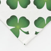 Veld van Shamrock Clovers Fleece Deken (Hoek)