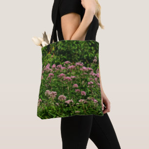 Veld van Sweet Joe Pye Weed Flowers Tote Bag