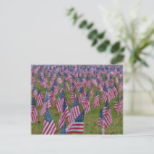 Veld van vlaggen - Memorial American Flags Briefkaart (Staand voorkant)