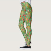 Veld van Zomerheerlijkheid Weide Bloemenbehang Leggings (Links)