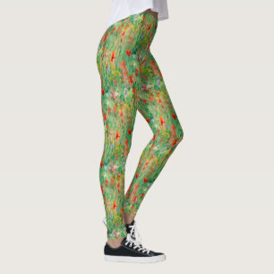 Veld van Zomerheerlijkheid Weide Bloemenbehang Leggings