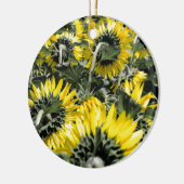 Veld van Zonnebloemen Keramisch Ornament (Links)