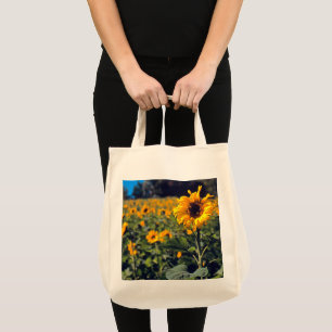 "VELD VAN ZONNEBLOEMEN" KRUIDENIER CANVAS TAS