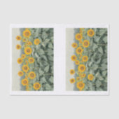 Veld van zonnebloemen Script Decoupage L&R 153 Tissuepapier (Voorkant)