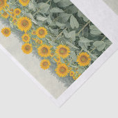 Veld van zonnebloemen Script Decoupage L&R 153 Tissuepapier (Detail)