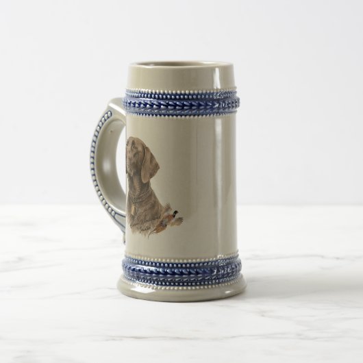 Veld & Veer - Duitse Staande Pointer met Bierpul (Voorkant links)
