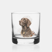Veld & Veer - Duitse Staande Pointer met Whisky Glas (Voorkant)