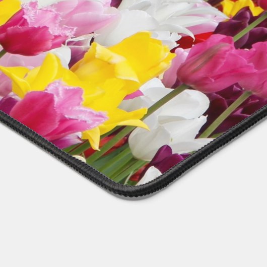 Veld vol tulpen bureaumat (Hoek)