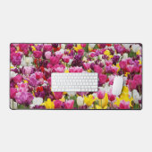 Veld vol tulpen bureaumat (Keyboard & Muis)