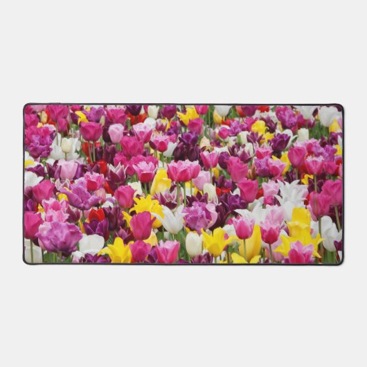 Veld vol tulpen bureaumat (Voorkant)