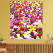 Veld vol tulpen canvas afdruk (Insitu (Woonkamer))