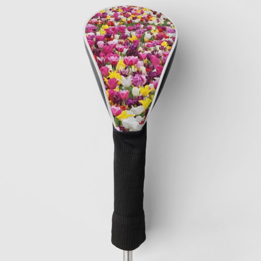 Veld vol tulpen golfheadcover (Voorkant)