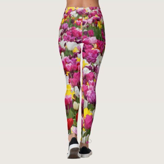 Veld vol tulpen leggings (Achterkant)