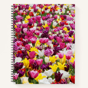 veld vol tulpen notitieboek