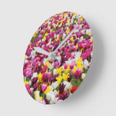 Veld vol tulpen ronde klok (Hoek)