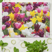 Veld vol tulpen theedoek (Gevouwen)