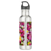 Veld vol tulpen waterfles  (Achterkant)