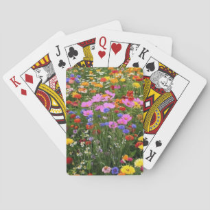 Veld Vol Wilde Bloemen Stapel Speelkaarten