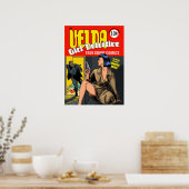 Velda: Meisjesrechercheur vintage cover poster (Keuken)