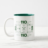 Veldafmetingen Tweekleurige Koffiemok (Links)