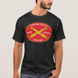 Veldartillerie - Eenheid, batterij, muis en datum T-shirt