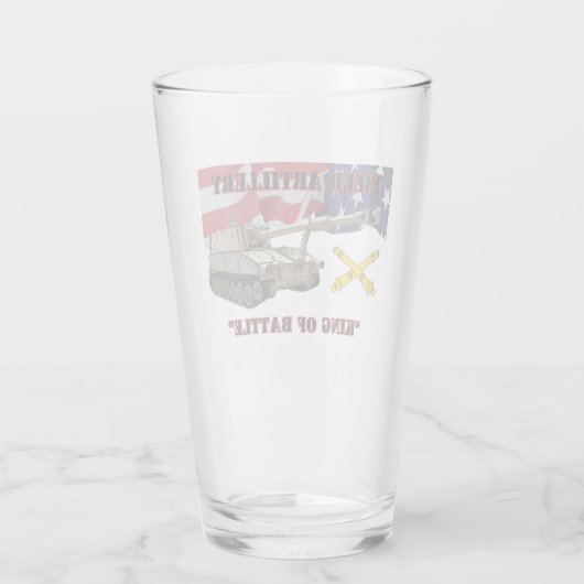 Veldartillerie: "King of Battle" M109A3 Howitzer Glas (Achterkant)