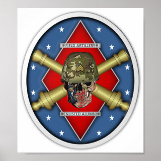 Veldartillerie vermeld Alumni Afbeelding Poster