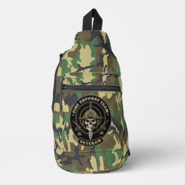 Veldartillerie Veteraan Vuursteun Schedel Sling Bag