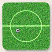 Veldbal van het Football van het voetbal - Onderze Drankjes Onderzetter (Voorkant)