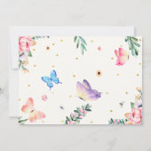 Veldbekendmakingsuitnodiging met foto-afbeelding kaart (Achterkant)