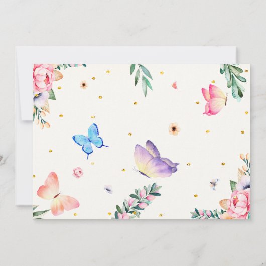 Veldbekendmakingsuitnodiging met foto-afbeelding kaart (Achterkant)