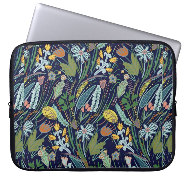 Veldbloem Laptop Sleeve (Voorkant)