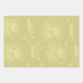 Veldbloemen Lace Textured Golden White Inpakpapier Vel (Voorkant 3)