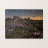 Veldbloemen Olie  landschap verven Legpuzzel (Horizontaal)